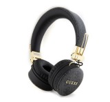 Cg mobile GUESS METAL LOGO 4G bluetooth fejhallgató SZTEREO (v5.3, mikrofon, zajszűrő, IPX4 vízálló) FEKETE