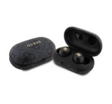 Cg mobile GUESS METAL LOGO bluetooth fülhallgató SZTEREO (v5.3, TWS, mikrofon, zajszűrő, IPX5 vízálló + töltőtok) FEKETE