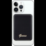 CG MOBILE GUESS METAL SCRIPT LOGO vésztöltő Type-C aljzat (5000mAh, 15W, MagSafe) FEKETE (GUPBM5ALGSGK) (GSM178290)