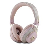Cg mobile GUESS PU 4G METAL LOGO bluetooth fejhallgató SZTEREO (v5.3, mikrofon, zajszűrő) RÓZSASZÍN