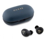 Cg mobile GUESS PU GRAINED bluetooth fülhallgató SZTEREO (v5.3, TWS, mikrofon, zajszűrő, IPX5 + töltőtok) SÖTÉ