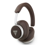 Cg mobile GUESS PU SAFFIANO TRIANGLE LOGO bluetooth fejhallgató SZTEREO (v5.4, mikrofon, zajszűrő) SÖTÉTBARNA