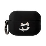 CG Mobile karl lagerfeld 3d logo nft choupette head szilikon tok (karabíner) fekete Apple airpods pro 2