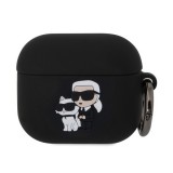 CG Mobile karl lagerfeld 3d logo nft karl and choupette szilikon tok (karabíner) fekete Apple airpods 3