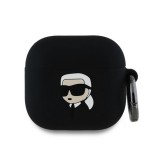 CG Mobile karl lagerfeld 3d logo nft karl head szilikon tok (karabíner) fekete Apple airpods 4
