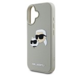 Cg mobile KARL LAGERFELD 3D RUBBER DOUBLE HEADS szilikon telefonvédő (ütésállóság, 3D) BÉZS Apple iPhone 16