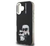 Cg mobile KARL LAGERFELD IML AQUARELLE KARL AND CHOUPETTE szilikon telefonvédő (ütésállóság, kameravédő) FEKETE Apple iPhone 16