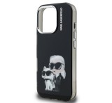 Cg mobile KARL LAGERFELD IML AQUARELLE KARL AND CHOUPETTE szilikon telefonvédő (ütésállóság, kameravédő) FEKETE Apple iPhone 16 Pro