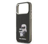 Cg mobile KARL LAGERFELD IML AQUARELLE KARL AND CHOUPETTE szilikon telefonvédő (ütésállóság, kameravédő) FEKETE Apple iPhone 17 Pro