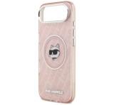 Cg mobile KARL LAGERFELD IML CHOUPETTE HEAD LOGO MAGSAFE szilikon telefonvédő (ütésállóság, kameravédő, MagSafe) RÓZSASZÍN Apple iPhone Air