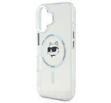 Cg mobile KARL LAGERFELD IML CHOUPETTE HEAD METAL FRAME MAGSAFE szilikon telefonvédő (ütésállóság, kameravédő, MagSafe) ÁTLÁTSZÓ Apple iPhone 16
