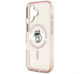 Cg mobile KARL LAGERFELD IML CHOUPETTE SKETCH LOGO MAGSAFE szilikon telefonvédő (ütésállóság, kameravédő, MagSafe) RÓZSASZÍN Apple iPhone 17