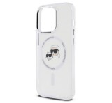 Cg mobile KARL LAGERFELD IML K&CH HEADS METAL FRAME MAGSAFE szilikon telefonvédő (ütésállóság, kameravédő, MagSafe) ÁTLÁTSZÓ Apple iPhone 15 Pro