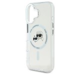Cg mobile KARL LAGERFELD IML K&CH HEADS METAL FRAME MAGSAFE szilikon telefonvédő (ütésállóság, kameravédő, MagSafe) ÁTLÁTSZÓ Apple iPhone 16
