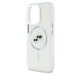 Cg mobile KARL LAGERFELD IML K&CH HEADS METAL FRAME MAGSAFE szilikon telefonvédő (ütésállóság, kameravédő, MagSafe) ÁTLÁTSZÓ Apple iPhone 16 Pro Max