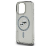 Cg mobile KARL LAGERFELD IML K&CH HEADS METAL FRAME MAGSAFE szilikon telefonvédő (ütésállóság, kameravédő, MagSafe) FEKETE Apple iPhone 16 Pro Max