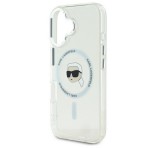Cg mobile KARL LAGERFELD IML KARL HEAD METAL FRAME MAGSAFE szilikon telefonvédő (ütésállóság, kameravédő, MagSafe) ÁTLÁTSZÓ Apple iPhone 16