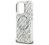 Cg mobile KARL LAGERFELD IML KARL SCRIPT PATTERN MAGSAFE szilikon telefonvédő (ütésállóság, kameravédő, MagSafe) FEHÉR Apple iPhone 16 Pro