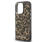Cg mobile KARL LAGERFELD IML LEOPARD MAGSAFE szilikon telefonvédő (ütésállóság, kameravédő, MagSafe, leopárd minta) BARNA Apple iPhone 16 Pro