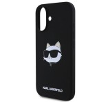 Cg mobile KARL LAGERFELD LIQUID SILICONE CHOUPETTE HEAD MAGSAFE szilikon telefonvédő (ütésállóság, MagSafe) FEKETE Apple iPhone 16