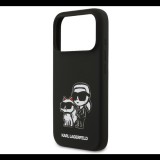 CG MOBILE KARL LAGERFELD LIQUID SILICONE K&CH MAGSAFE szilikon telefonvédő (ütésállóság, MagSafe) FEKETE Apple iPhone 17 Pro (KLHMP17LSKCGRGOK) (KLHMP17LSKCGRGOK)