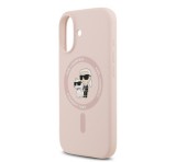 Cg mobile KARL LAGERFELD LIQUID SILICONE KARL AND CHOUPETTE MAGSAFE szilikon telefonvédő (ütésállóság, MagSafe) RÓZSASZÍN Apple iPhone 17