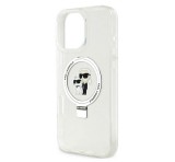 Cg mobile KARL LAGERFELD RINGSTAND KARL AND CHOUPETTE MAGSAFE szilikon telefonvédő (ütésállóság, MagSafe, kitámasztó) FEHÉR Apple iPhone 16 Pro Max