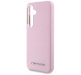 Cg mobile KARL LAGERFELD SAFFIANO FULL WRAPPED ELONGATED METAL LOGO szilikon telefonvédő (ütésállóság, MagSafe) RÓZSASZÍN Samsung Galaxy S25 (SM-S931)