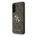 CG Mobile Samsung Galaxy A56 5G (SM-A566) guess pu 4g metal logo case műanyag védő (ütésálló, bőr hatású hátlap) barna