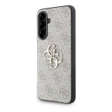 CG Mobile Samsung Galaxy A56 5G (SM-A566) guess pu 4g metal logo case védő (ütésálló, bőr hatású hátlap) rózsaszín