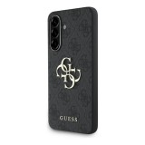 CG Mobile Samsung Galaxy A56 5G (SM-A566) guess pu 4g metal logo case védő (ütésálló, bőr hatású hátlap) sötétszürke