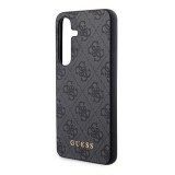 CG Mobile Samsung Galaxy S24 (SM-S921) guess 4g metal gold logo műanyag telefonvédő (textil hátlap) fekete
