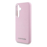 CG Mobile Samsung Galaxy S25 (SM-S931) karl lagerfeld saffiano full wrapped elongated védő (ütésálló, magsafe) rózsaszín