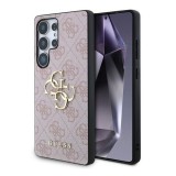 CG Mobile Samsung Galaxy S25 Ultra (SM-S938) guess 4g big logo szilikon védő (ütésálló, bőr hatású hátlap) rózsaszín