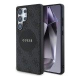 CG Mobile Samsung Galaxy S25 Ultra (SM-S938) guess 4g round patch classic logo (ütésálló, textil hátlap, magsafe) fekete