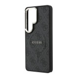 CG Mobile Samsung Galaxy S26 Ultra (SM-S948) guess 4g embossed ring szilikon védő (ütésálló, bőr hatású hátlap) fekete