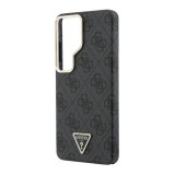 CG Mobile Samsung Galaxy S26 Ultra (SM-S948) guess 4g triangle logo magsafe védő (ütésálló, bőr hatású hátlap) fekete
