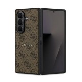 CG Mobile Samsung Galaxy Z Fold7 (SM-F966) guess 4g ring classic logo  (ütésálló, textil hátlap, magsafe) sötétbarna