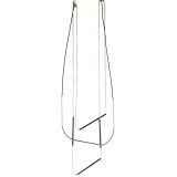 Cham Cham Arany-fekete női fém kígyólánc, 90 cm