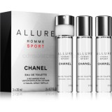 Chanel Allure Homme Sport 3 x 20 ml eau de toilette töltelék uraknak eau de toilette