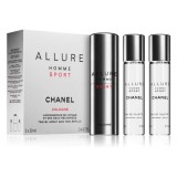 Chanel Allure Homme Sport  Cologne EDC 60ML (3x20) refills Férfi Parfüm