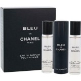 Chanel Bleu de Chanel EDP 60ml (3x20ml) Hordozó + Utántöltő Férfi Parfüm