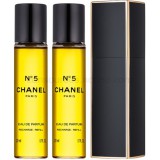 Chanel N°5 3x20 ml eau de parfum (1x utántölthető + 2x utántöltő) hölgyeknek eau de parfum