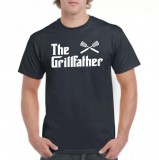 Chefs.hu The Grillfather - nyomott mintás póló