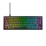 CHERRY K5V2 Compact billentyűzet Játék USB QWERTZ Német Fekete (CX-K5V2-RGB-CPT-BLACK-R-GER)