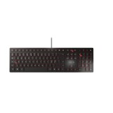 Cherry KC 6000 Slim Vezetékes Billentyűzet (Fekete) - Skandináv (JK-1600PN-2)