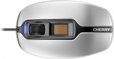 Cherry MC 4900 USB ezüst-fekete egér ujjlenyomat olvasóval