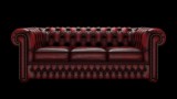 Chesterfield 3-személyes kanapé, standard bőrrel