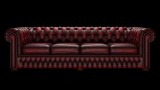 Chesterfield 4-személyes kanapé, standard bőrrel