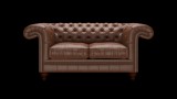 Chesterfield Allingham 2-személyes kanapé, premium B bőrrel